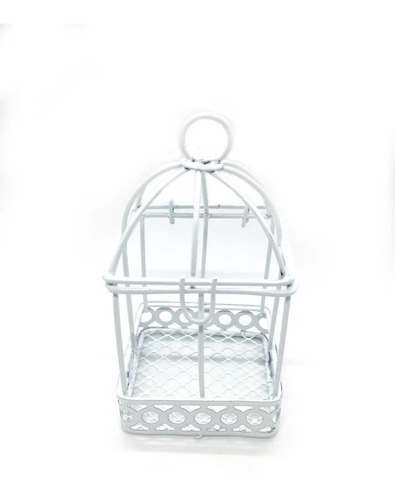 Imagen 1 de 5 de Jaula 7 X 12 Blanca Souvenir Deco X Unidad