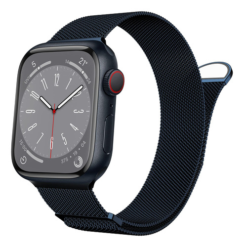 Correa Elegante Magnetica Para Apple Watch, Azul Marino