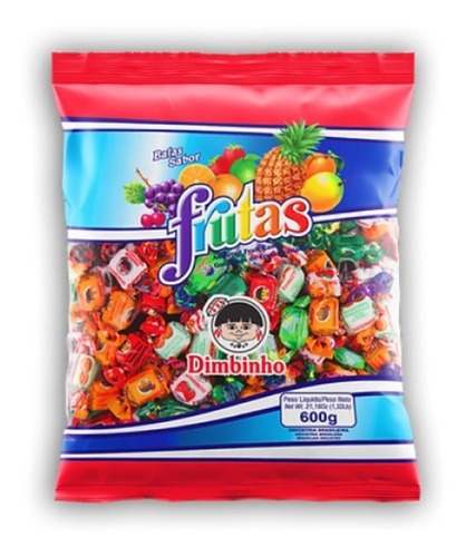 Pacote Bala Dimbinho Frutas 400g - Dimbinho