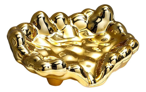 Jabón De Almacenamiento De Estante De Drenaje De Dorado