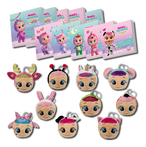 Llaveros Peluches Squishy Bebes Llorones Set X10 | Ct