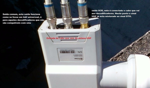 Lnb Unicable Scr (1 Unico Cabo) Smu Oi Ou Claro