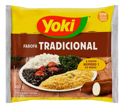 Farofa De Mandioca Tradicional Yoki 400g