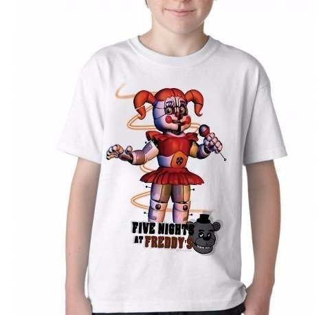 Camiseta Blusa Infantil Five Nights At Freddy's Tamanhos 14