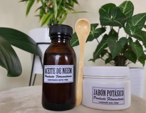 Imagen 3 de 3 de Aceite De Neem + Jabón Potásico