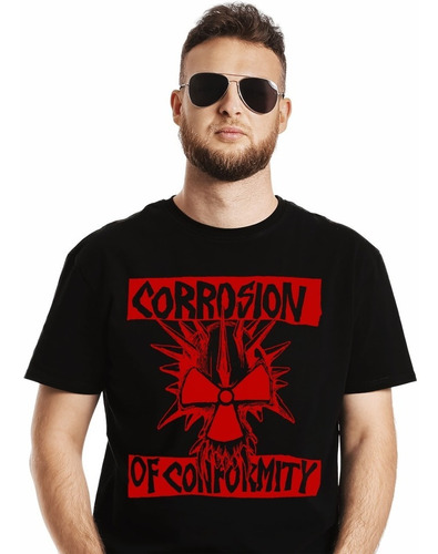 Polera Corrosion Of Conformity Eye For An Eye Punk Impresión