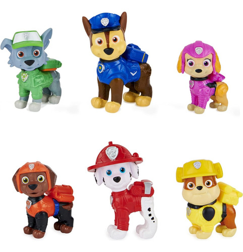 Paw Patrol Muñeco The Movie Gift Pack 6 Patrulla Canina