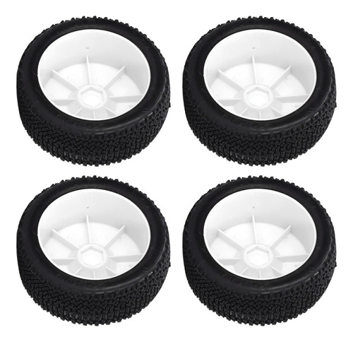 Neumático Rc Corto Blanco Blanco Para Camión, 4 Piezas, Band