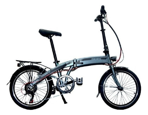 Bicicleta Sbk E-folding X9 R20 6v Color Gris/negro