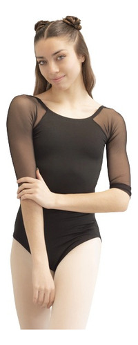 Malla Torso Lycra Danza Ballet Bailarina Pina Negro Fly