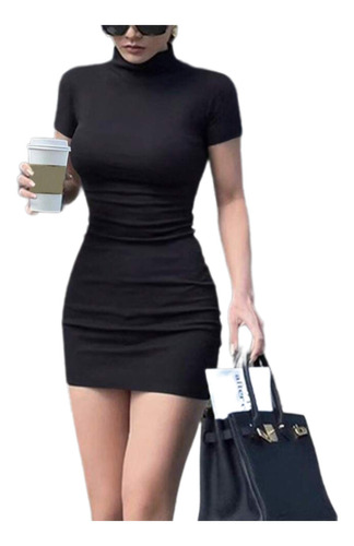Vestido Sexy Casual Cuello Tortuga Myaras Glam