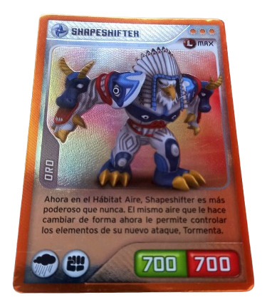 Carta Invizimals Oro Shapeshifter Panini 2009- 2014 (Usado)