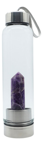 Combo Botella Elixir Cristal + Repuesto Cristales Naturales. Amatista