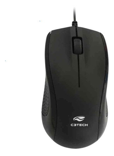 Mouse Usb Com Fio C3tech Ms26bk Preto Preto