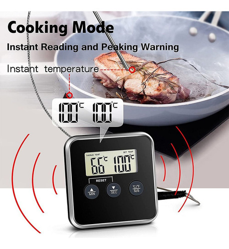 Termómetro Para Horno De Barbacoa, Medidor De Temperatura.