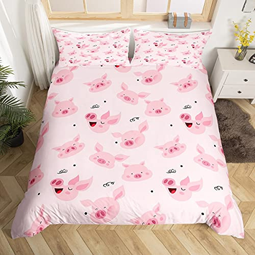 Juego De Ropa De Cama Niños Cerdito Lindo Niñas Funda...