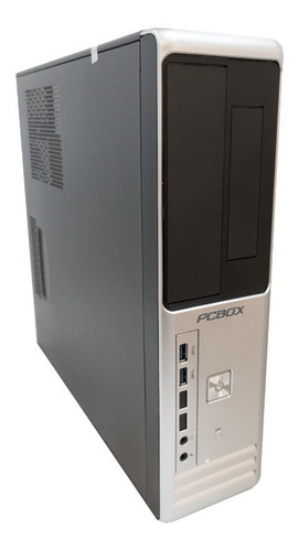 Imagen 3 de 5 de Gabinete Slim Pcbox Pcb-100 Black + Fuente 500w Mini Atx