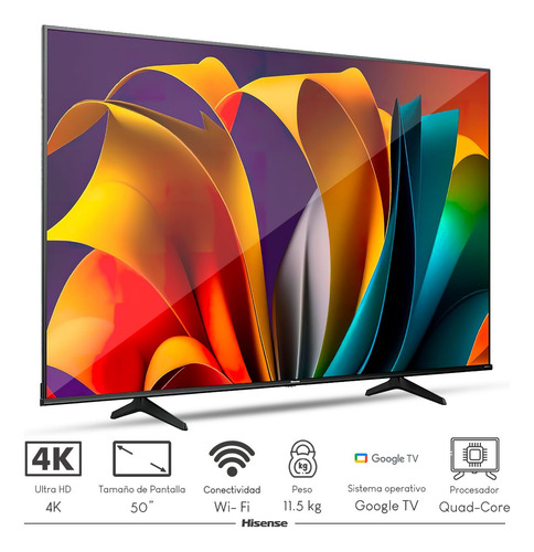 Pantalla Hisense Class A7 Series 65puLG 4k Dolby + Powerbank