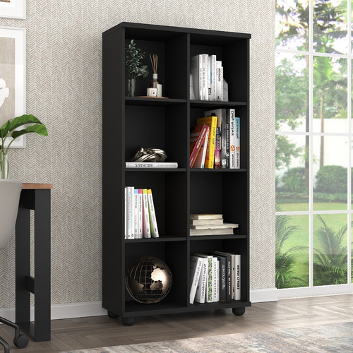 Imagen 3 de 6 de Biblioteca Estanteria 8 Cubos 100 % Mdf - 074x153x032 - 1299