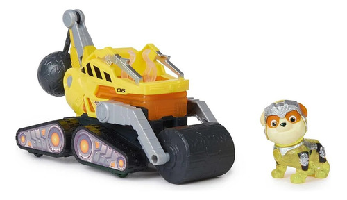 Paw Patrol Rubble Auto C/figura Luz Y Sonido Orig. 17776m