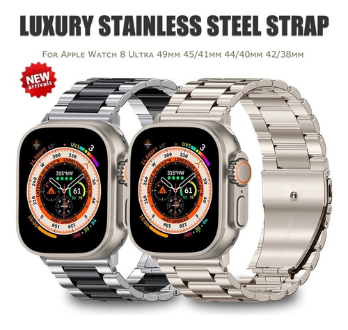 Correa De Acero Inoxidable Para Apple Watch Ultra 2 Correa