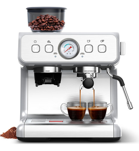 Máquina De Café Expreso 15 Bares Con Molinillo Barista