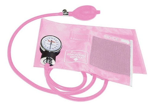 Estetoscópio Simples E Esfigmomanômetro Rosa Premium