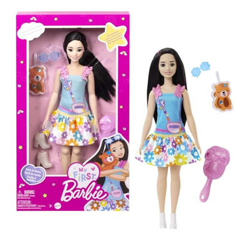 Barbie  My First  Preschool Doll, Renee Con Cuerpo Suave Y A