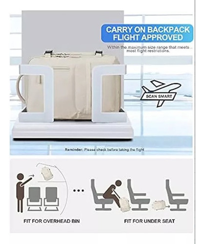 Mochila De Viaje Cabina Avión Impermeable Viral Zapatos Usb