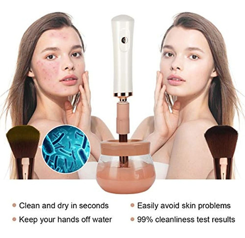 Limpiador Eléctrico Y Secador De Brochas De Maquillaje El