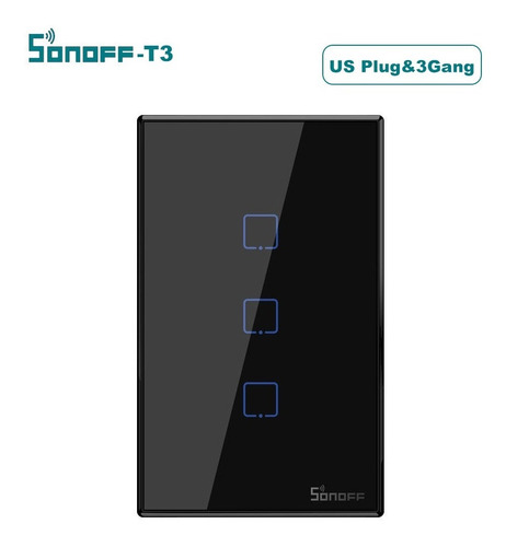 Interruptor Inteligente Sonoff T3 Eu/gb/eua 3 Botões