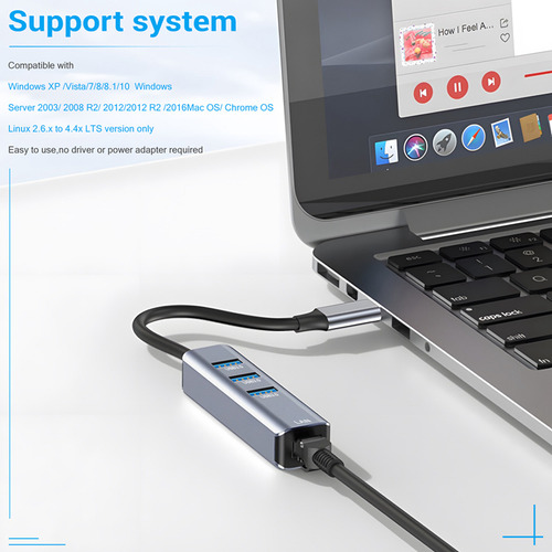 Usb C To Ethernet Adapter,rj45 To Usb C For Thunderbolt 3/-c