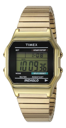 Timex Classic Reloj Digital, Para Hombre, Tono Dorado