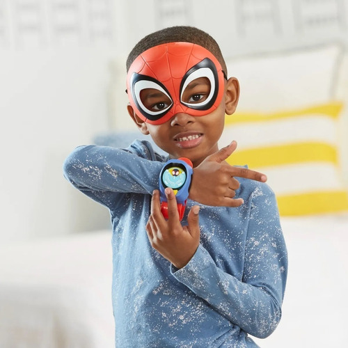 Set Disfraz Mascara Spidey Con Figura Spiderman Marvel
