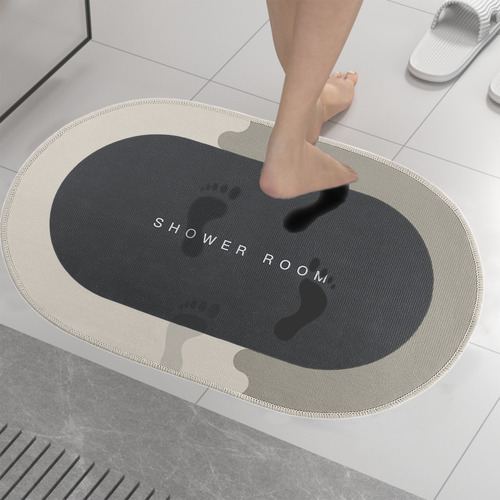 Alfombra De Baño F Superabsorbente Con Respaldo Seco, Antide