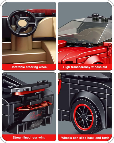 Conjuntos De Construcción De Coches De Juguete Mould King Bu