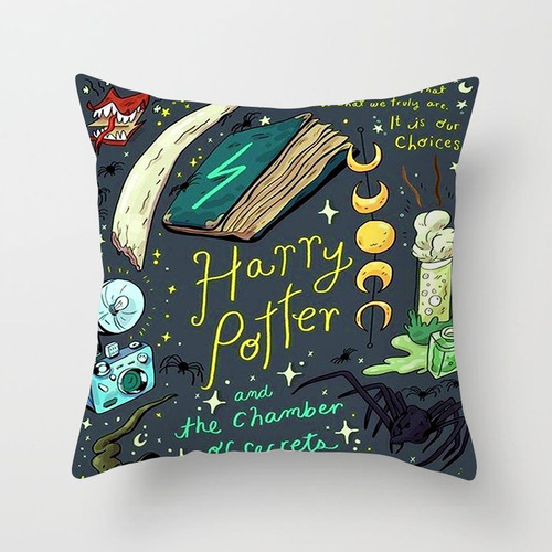Almohada De Lino Con Estampado Harry Potter, Cáliz De Fuego,