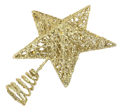 Decoración Led De Hierro Dorado Cálido Con Forma De Estrella