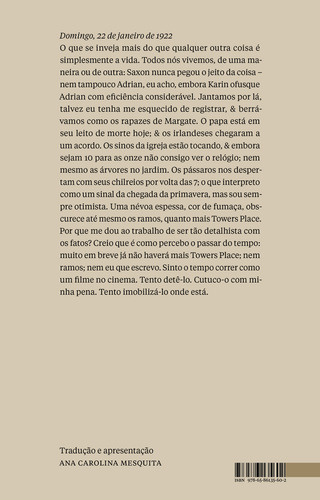 Os diários de Virginia Woolf - Volume 2: Diário 2 (1919-1923), de Woolf, Virginia. Os diários de Virginia Woolf (2), vol. 2. Editorial Editora Nos Ltda, capa mole em português, 2022