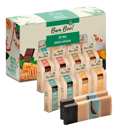 8 Pack Mix Jabones 100 G Bam Boo! Lifestyle
