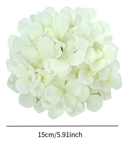20 Flores Artificiais De Hortênsia Arranjos Florais Branco