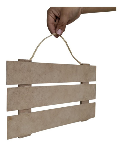 Letrero Colgante Para Decoración Mdf Sin Pintar Pack 6