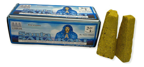 1 Caixa C/ 20 Tabletes Defumador Natureza Espiritual Umbanda Fragrância Santa Sara Kali
