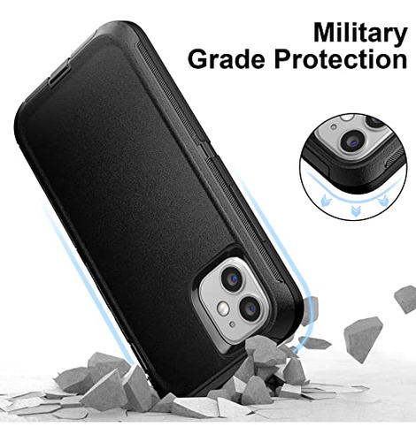 Funda Gyj Con 2 Protectores De Pantalla Para iPhone 12 Mini