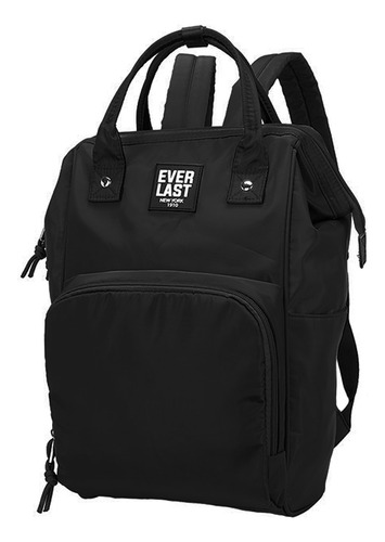 Mochila Everlast Boca Rigida De Pez Nylon Clásica Diaria Juv