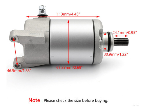 Q Motor De Arranque Atv Para Yamaha 350 Yfm35 Yfm35f Tfm35g