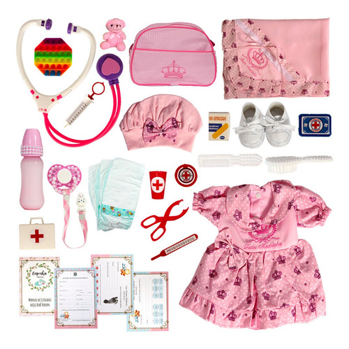 Boneca Reborn Grande Bebe No Livre