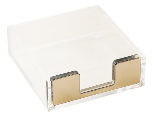 Caja De Notas Del Dispensador Simple De Los Accesorios Oro