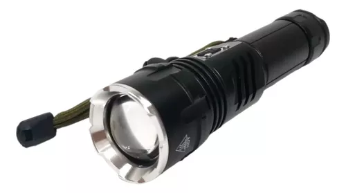 Linterna militar potente con Zoom, luz de Flash táctica del ejército,  recargable, Mini linterna, lámpara de