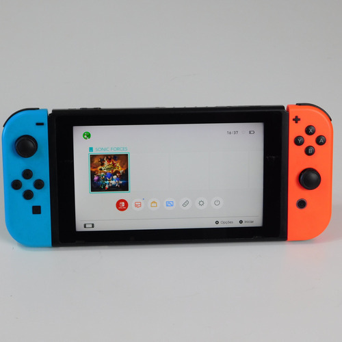 Nintendo Switch V2 Standard Cor Vermelho E Preto Preto (Usado)